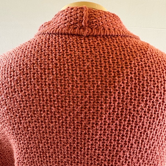 Anthro Sparrow Boho Pink Oversized Cardigan - Picture 6 of 8